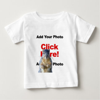 Lägg till en ekorre anpassad fotobabyt-shirt tee shirt