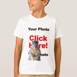 Lägg till en ekorre anpassad fotoklädd t-shirt för