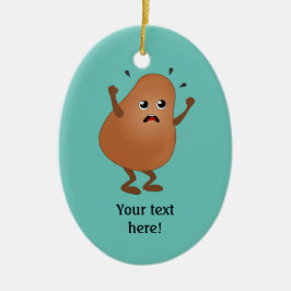 Lägg till en namn till arg Tater-kille Julgransprydnad Keramik