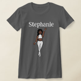 Lägg till en Namn White Dancer T-Shirt