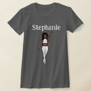 Lägg till en Namn White Dancer T-Shirt