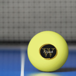 Lägg till en svart ovala för Guld i Namn Pingisboll