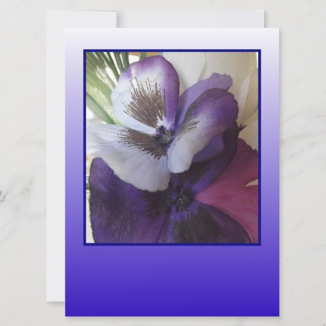 Lägg till en touch av blått med din inbjudan! inbjudningar (Framsida)