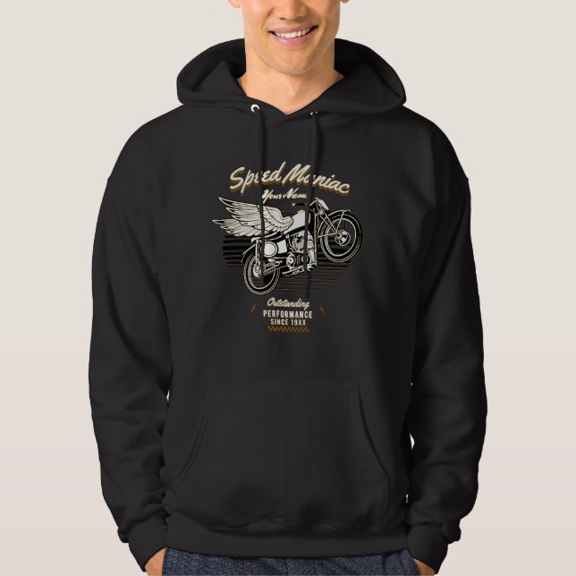 Lägg till enastående prestanda för Namn-årshastigh Hoodie (Framsida)
