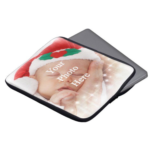 Lägg till ett eget foto laptop sleeve (Framsida topp)
