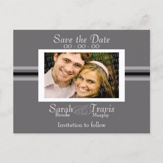 Lägg till ett eget foto - Silver Meddelande Vykort