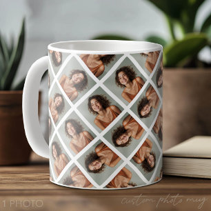 Lägg till ett foto för att skapa en galen collage kaffemugg