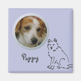 Lägg till ett foto i hund magnet