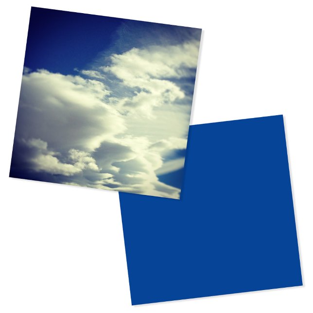 Lägg till ett fyrkantigt foto fyrkantigt visitkort (Add A Square Photo Square Business Card)