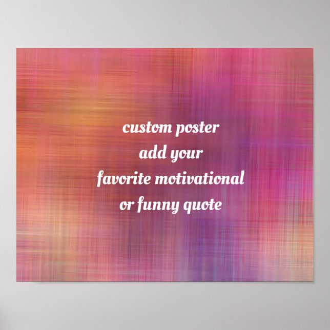 lägg till ett inspirerande eller roligt citat poster (Framsidan)