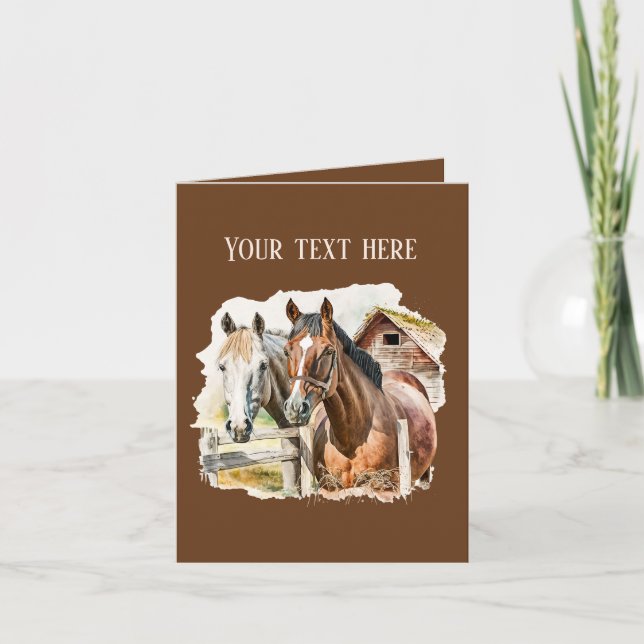 Lägg till ett meddelande för Cute Farm-hästälskare (Framsida)