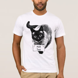 Lägg till ett meddelande till det här fina Cat Hol T-shirt