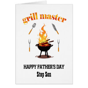 Lägg till ett namn Grillmästare Fars dag Hälsningskort
