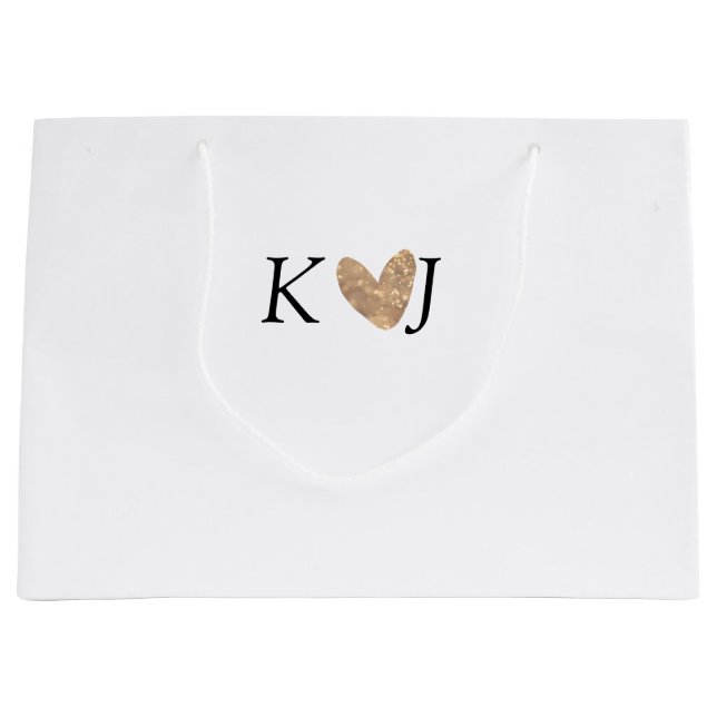 Lägg till ett par namn brev bröllop guld glitter (Framsidan)