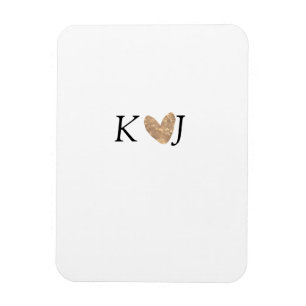 Lägg till ett par namn brev bröllop guld glitter magnet