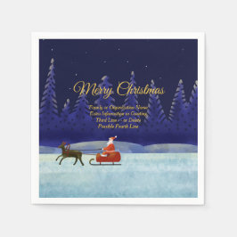 Lägg till familj/organisation Namn Blue Santa Cock Pappersservett