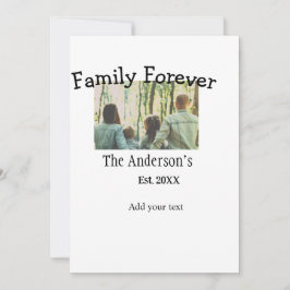 Lägg till familjenamn foto år rustik vintrig semes julkort