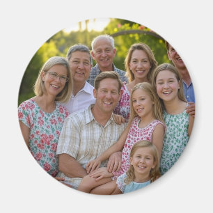 Lägg till familjerättsfoto anpassa magnet