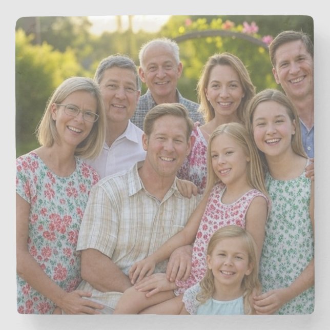 Lägg till familjerättsfoto anpassa stenunderlägg (Framsidan)