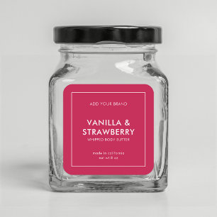 Lägg till Färg Modern produktetikett för varumärke Fyrkantigt Klistermärke