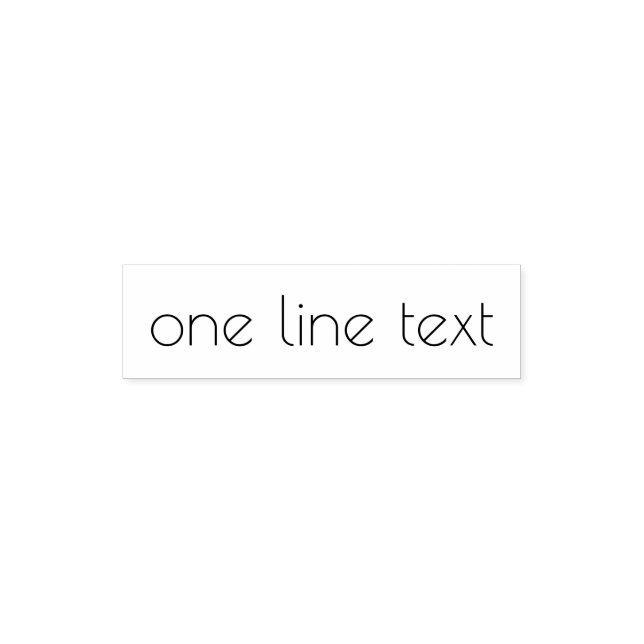 Lägg till favorittext - One Line Handwritten Font  Självfärgande Stämpel (Design)