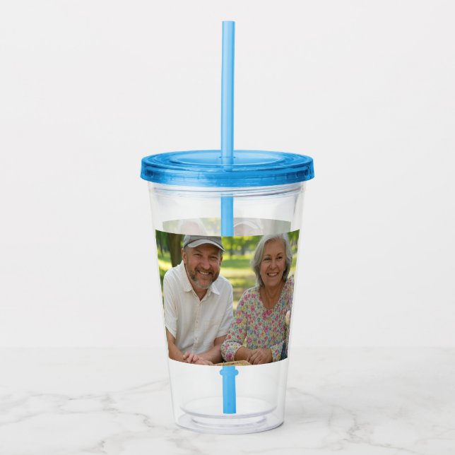 Lägg till föråldrad fotoanpassning take away mugg (Framsida)