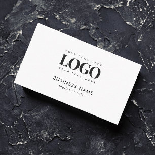 Lägg till företag för rektangulär Logotyp Qr-kod Visitkort