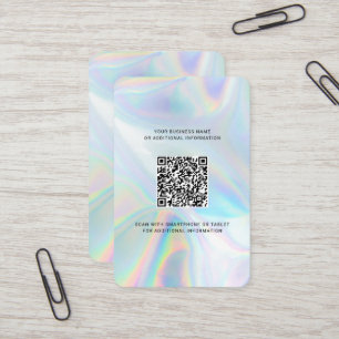 Lägg till företagets Logotyp QR-kod, DIY HoloGraph Visitkort