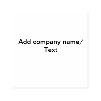 Lägg till företagsnamn textdetaljer minimalt självfärgande stämpel