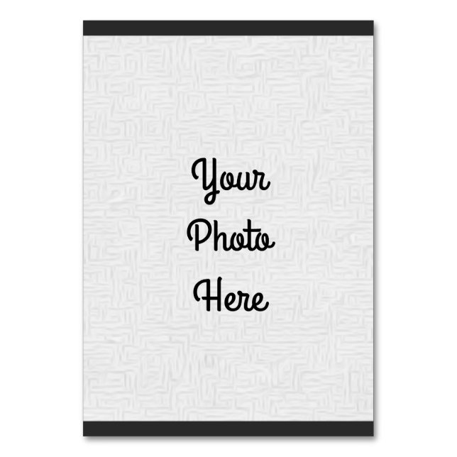 Lägg till foto/design - Bordsnummer (Framsidan)