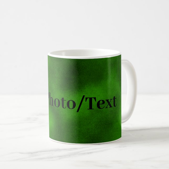 Lägg till foto eller Grönt i personlig Kaffemugg (Framsida höger)