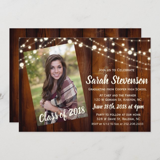 LÄGG TILL FOTO - Examen Inbjudan Annonsering (Fram/baksida)