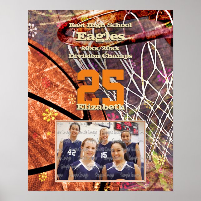 Lägg till foto från basketlaget poster (Framsidan)