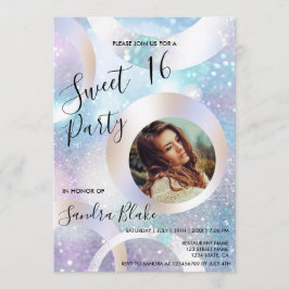 Lägg till foto-holografen i Modern Holografik Inbjudningar