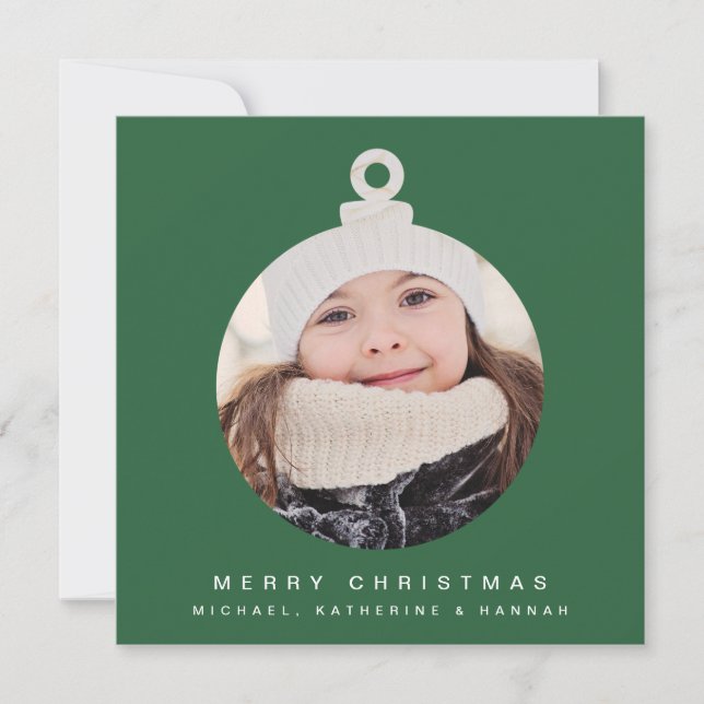 Lägg till foto i god jul ORNAMENT (Framsida)