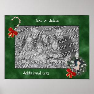 Lägg till foto i helgdag Greyhound-andedräkt Poster