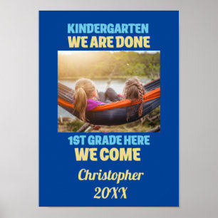 Lägg till foto-Kindergarten Studenten 1:a Klass Poster