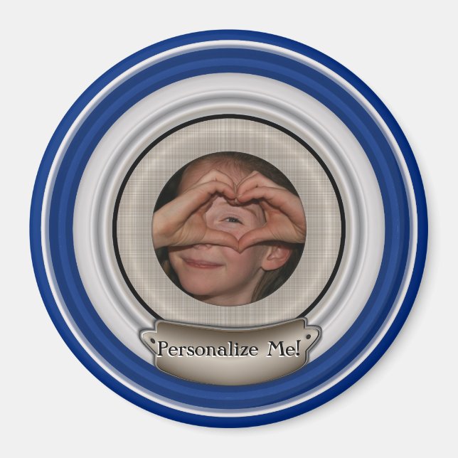 Lägg till foto och välj valfritt Färg Ram Magnet (Framsidan)