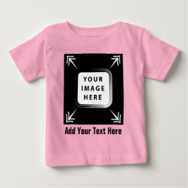 Lägg till foto-Personlig för Småbarn Baby-presenta T Shirt