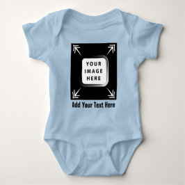 Lägg till foto-Personlig för Småbarn Baby-presenta T Shirt