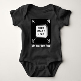 Lägg till foto-Personlig för Småbarn Baby-presenta T Shirt