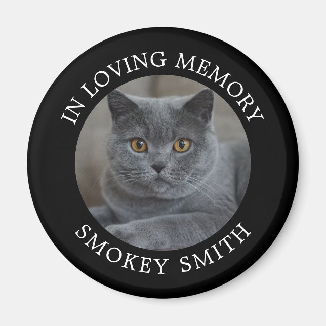 Lägg till foto - Pet Memorial Magnet (Framsidan)