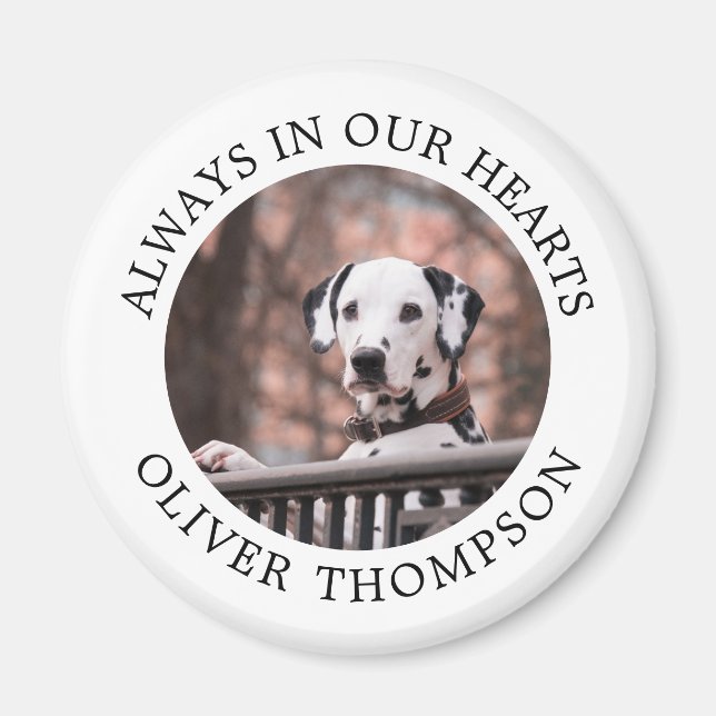Lägg till foto - Pet Memorial Magnet (Framsidan)