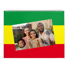 Lägg till foto | Rasta African Ethiopia Flagga 202 Kalender