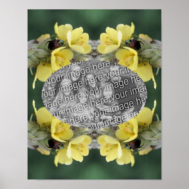 Lägg till foto-skal på Mullein Flower Ram Poster (Framsidan)