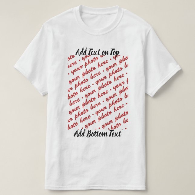 Lägg till foto - specialevenemang t shirt (Design framsida)