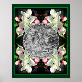 Lägg till foto-Vår-blomman Blommar Ram Poster
