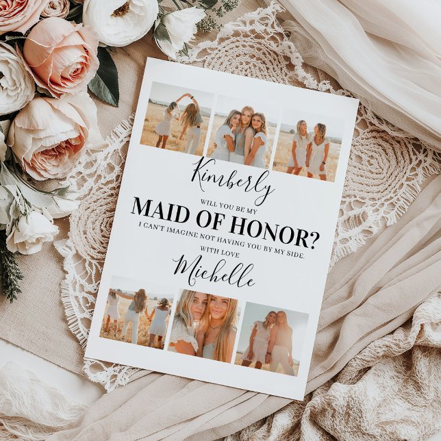 Lägg till foton blir du min Maid of honor? Frieri (Skapare uppladdad)