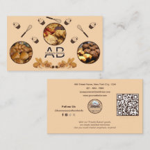 Lägg till foton Cute Professionell Monogram Bakery