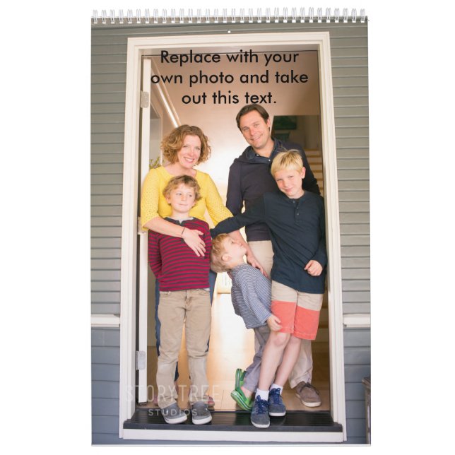 Lägg till foton i en sidkalender kalender (Omslag)